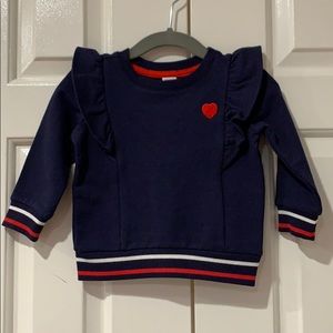 NWT Janie & Jack Chic Heart Sweater